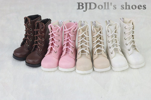 现货SD/BJD3分4分熊妹娃娃鞋子男女百搭靴子短靴皮靴平脚娃娃配件