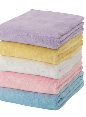 日单超细纤维毛巾浴巾加厚吸水不掉毛速干擦头发柔软亲肤不褪色