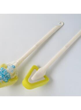 日式可挂清洁三角刷去垢软刷地砖瓷砖刷玻璃刷浴缸海绵刷长手柄