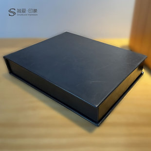 简爱印象 轻奢真皮礼盒 单位领导升职调任退休皮面纪念相册定制做