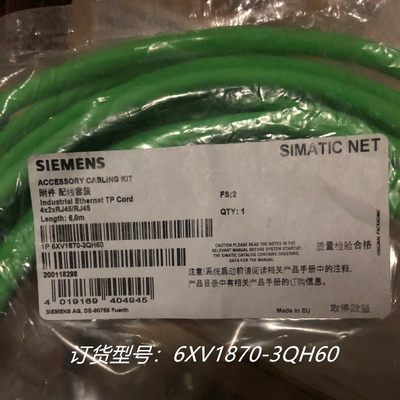 6XV1870-3QH60工业以太网 TP预制 RJ45 连接器6XV1 870-3QH60