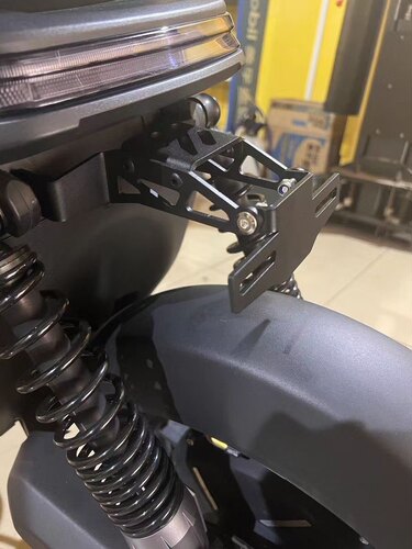 九号机械师Mmax90/110PF90车牌架加厚铁架材质无损直上可调节高低
