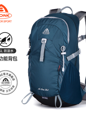 AIONE艾王新款双肩包户外休闲徒步装备背包男女登山包25L超轻透气