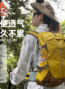 艾王登山包户外轻量化徒步双肩包22升防水耐磨背包便捷出行旅游包