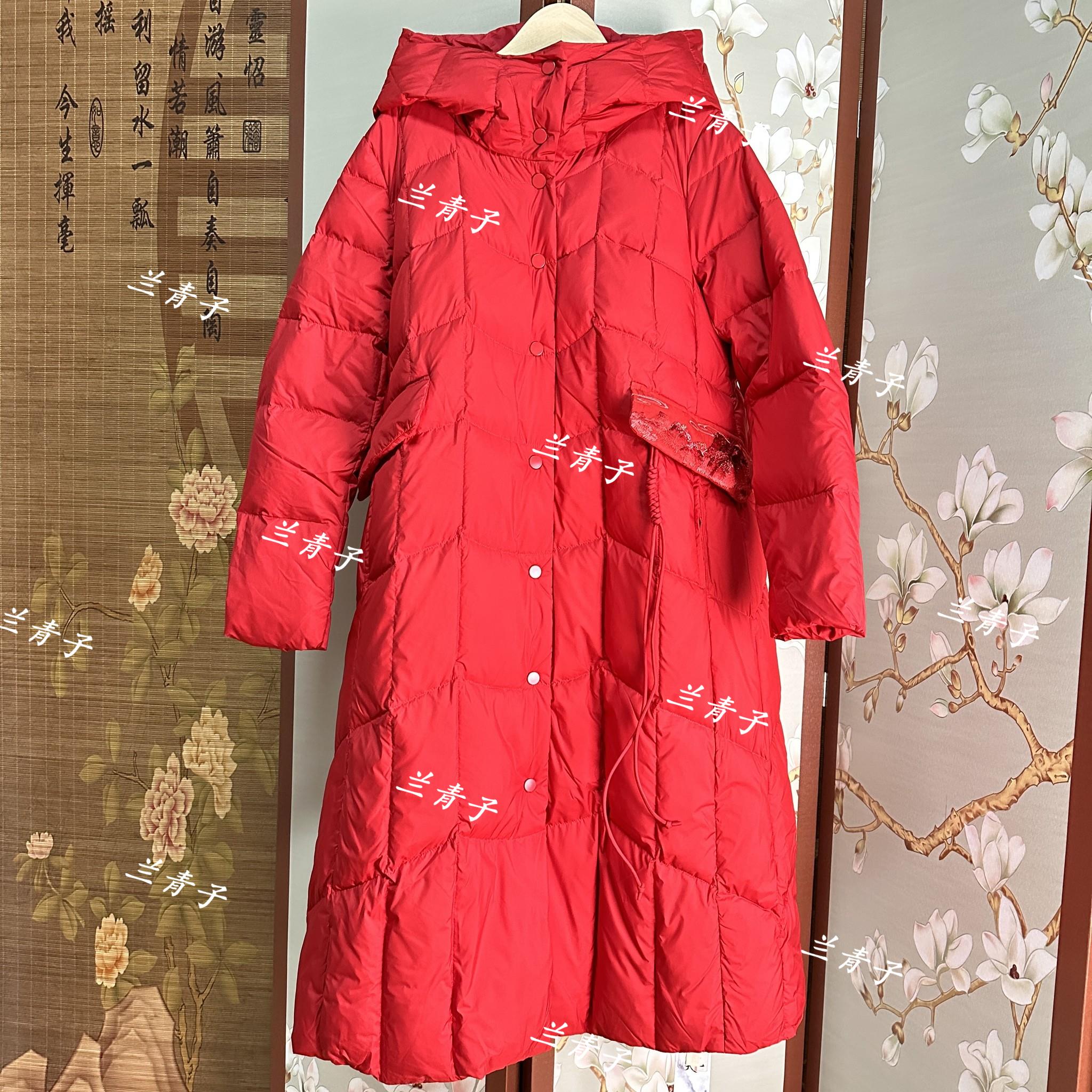 凤轩阁 长款90白鹅绒连帽 羽绒服 YJT933061