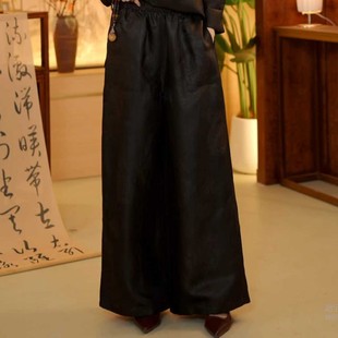 2681591 香云纱老料大甩裤 凤轩阁 新款