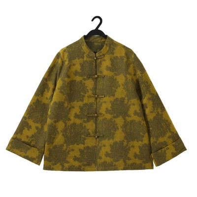 凤轩阁 巨显白 100桑蚕丝香云纱锦油绸外套3658