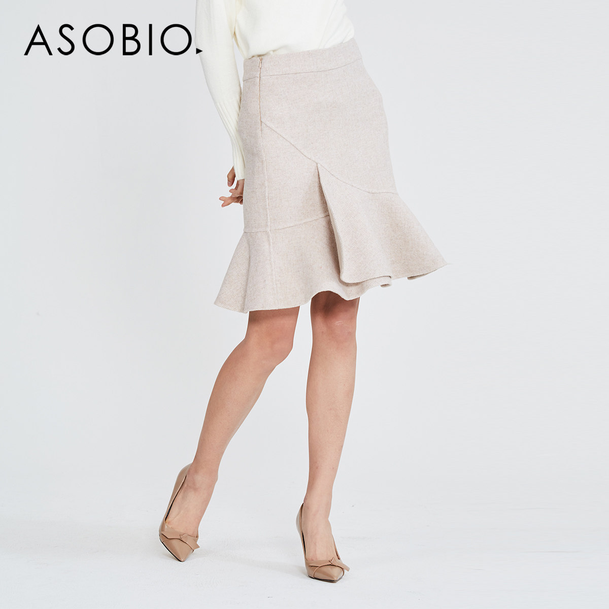 asobio女装 2019冬季女士时尚气质高腰修身羊毛包臀鱼尾裙在类目 女装/女士精品, 半身裙中 - 来自Buy2taobao.com提供专业的淘宝代购服务