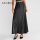 气质简约女装 Asobio优雅垂坠光泽感半身长裙2025秋冬新品 时尚 257