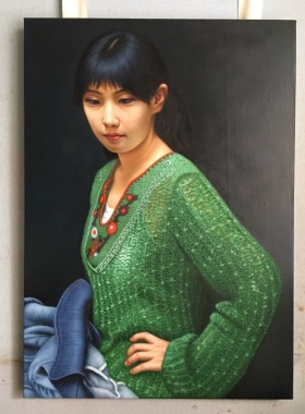 写实油画大芬油画画真人代画照片