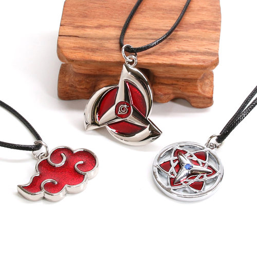 火影忍者写轮眼红云项链吊坠