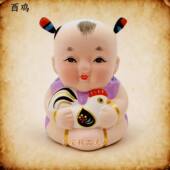 送同事同学长辈生日生辰礼物 酉鸡 无锡惠山泥人属相 十二生肖