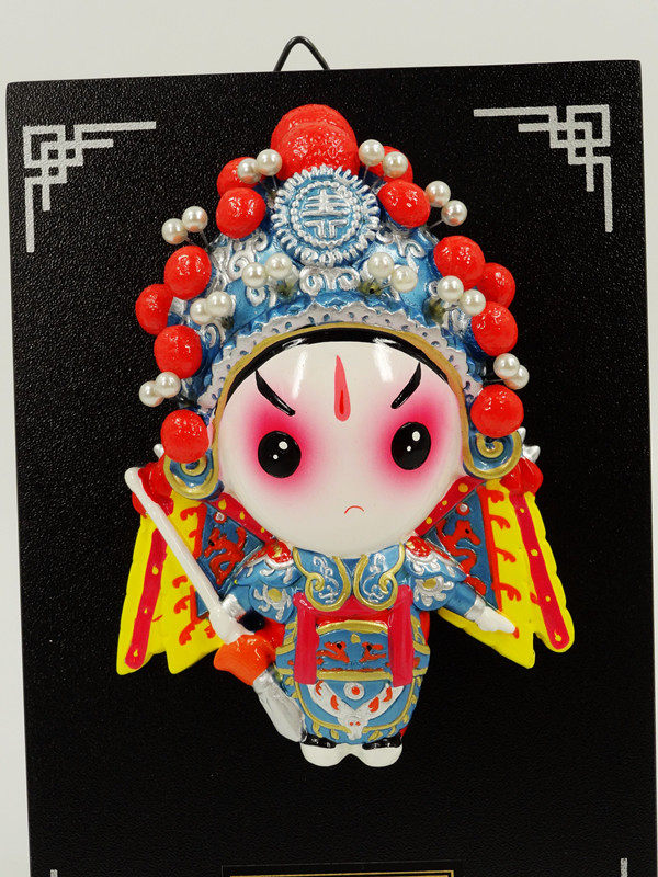 东方工意卡通京剧人物脸谱q版公仔挂件摆件赵云外事商务纪念品