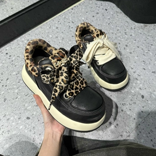 适配黑武士catsofa豹纹粗鞋带鞋绳ouder鞋带