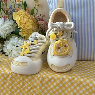 适配ouder柠檬卡通星星熊仔鞋扣马卡龙甜美板鞋球鞋鞋带扣配饰