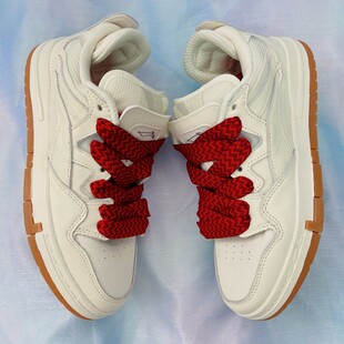 适配惟吾PRO纯白浪凡联名鞋带生胶七彩针织刺绣涂鸦