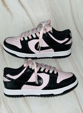 适配dunk 黑粉 漆皮 粉色白色无畏鸳鸯反光字母AJ空军一号AF1鞋带