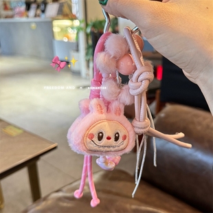 miu系挂绳保龄球包包挂件编织绳登山兔子KT猫复古钥匙扣多用配饰