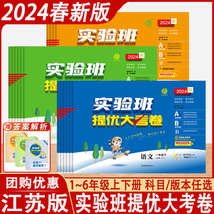 单元 小学实验班提优大考卷语文数学英语一年级二年级三四五六年级上下册江苏专用人教苏教版 期中末测试卷全套同步训练 2024春新版