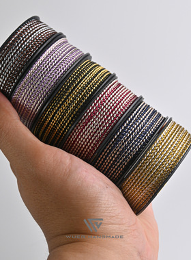 【双色龙鳞线】无二文玩线 1.2mm1.6mm 双色编织线绳串珠线手串绳