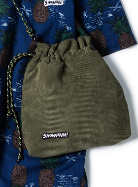 Shounenn原创GR摄影微单相机包灯芯绒抽绳束口加厚防撞镜头保护袋