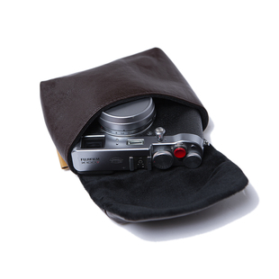 Shounenn原创复古相机小包X100v X100F咖啡色软皮棕色单肩收纳袋