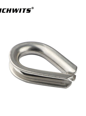 RICHWITS 不锈钢  304 欧式套环 夸口 鸡心环 马眼 钢丝绳配件
