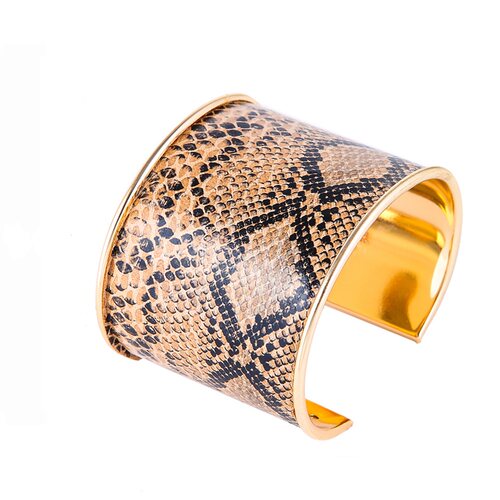 leather bracelet women hand catenary ins蛇纹皮革手镯夜店手环