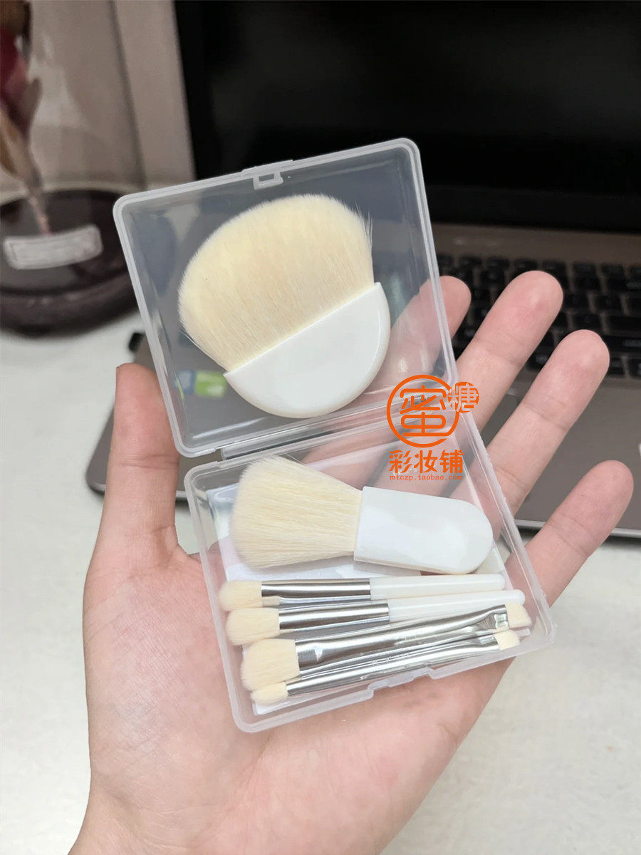 mini化妆刷!迷你6只套装旅行便携款 铅笔头动物毛软毛腮红眼影刷