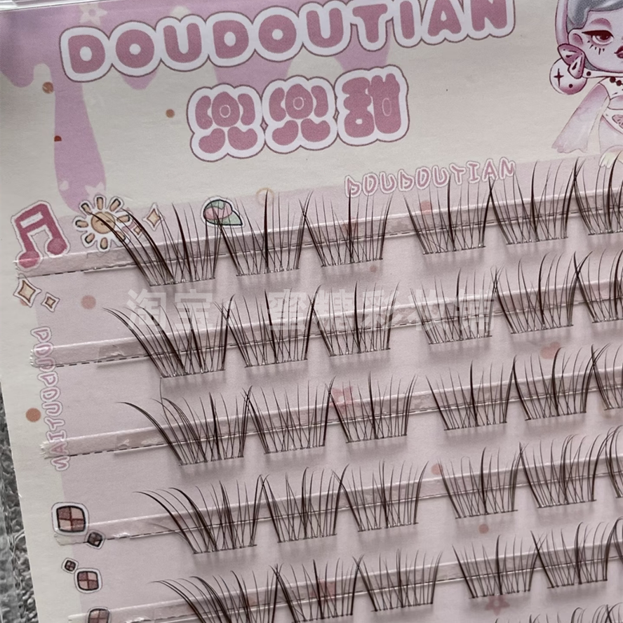 淡颜的核心是本真！美的真实又动人！白开水自然假睫毛咖棕色仿真