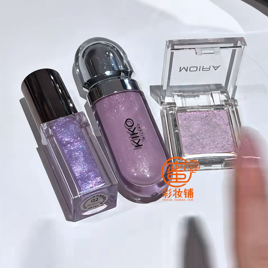 误入薰衣草庄园 爆闪蓝紫色碎钻唇蜜 韩女同款冷紫色烟熏日常丰唇