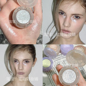 眼下星河 倔强小猫感爆闪银白色闪片高光眼影提亮碎钻 闪闪泪沟妆