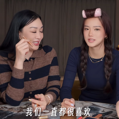 Jaden钟丽缇挑战30秒立体上镜妆 双头修容笔棒 鼻影高光丝滑自然