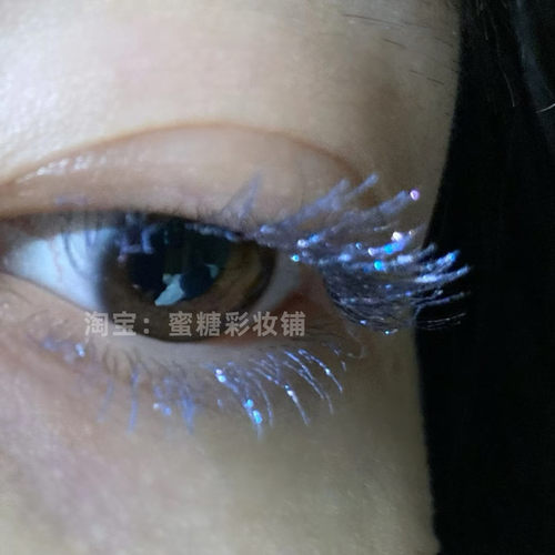 独角兽的眼泪 七彩玛丽苏水晶钻石泪 闪耀碎闪细闪睫毛膏彩色公主