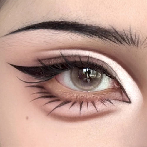 邪修就是快！谁还不会画自然感下睫毛！cos四叉眉笔下睫毛眼线笔