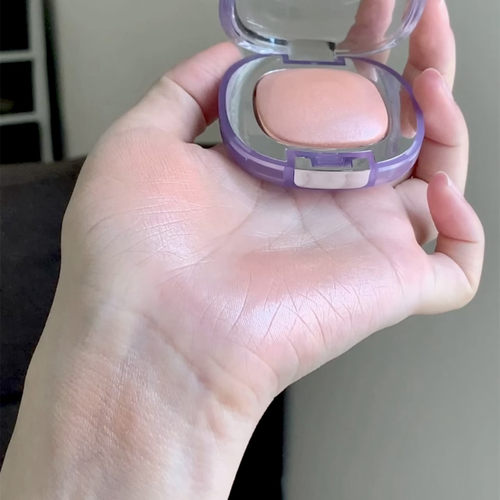 淡人不要放过这个腮红高光 好气色通透肌樱花粉银珠光日杂粉杏色