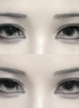 恐游女主味！纯黑色哑光单色眼影深棕纯白米白cos朋克烟熏妆欧美