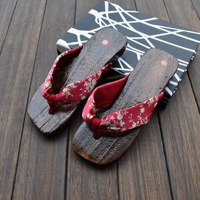 夏季手工高跟木屐厚底凉拖鞋