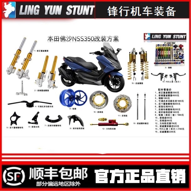 本田佛沙NSS350改装方案全套改件
