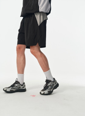 Nothwes 25ss破骨结构拼接户外跑步骑行拉链口袋短裤透气速干