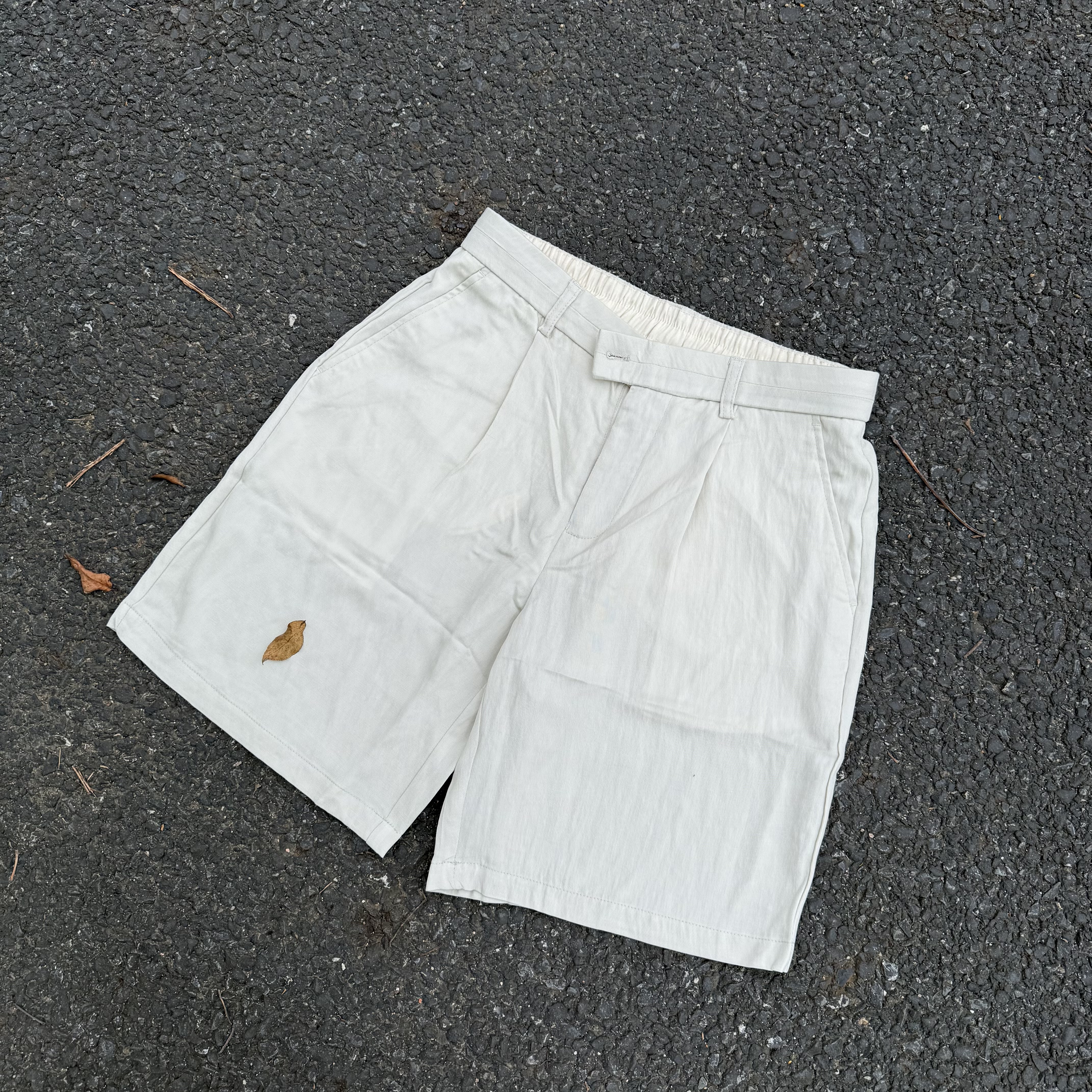 Nothwes 26ss亚麻慵懒老钱风休闲短裤男士通勤西服五分中裤垂顺感