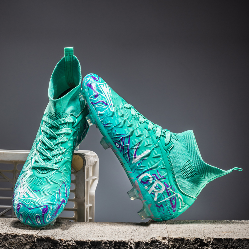 高帮C罗刺客FG长钉足球鞋