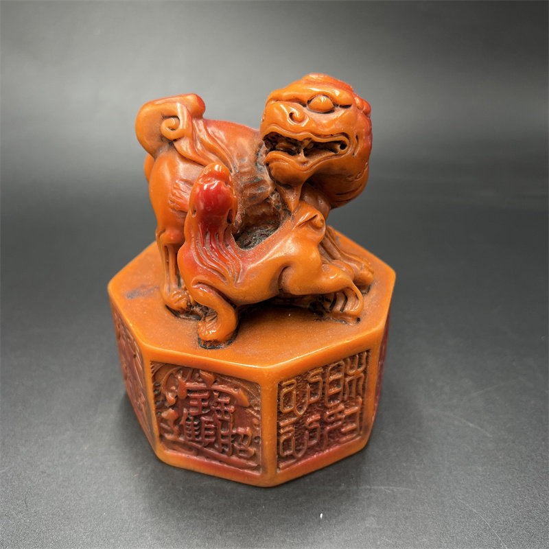 古玩杂项仿古包浆复古做旧仿田黄寿山石瑞兽貔貅印章工艺品摆件,家居饰品,其他工艺饰品,淘宝优惠券,粉丝福利购,淘宝优惠卷