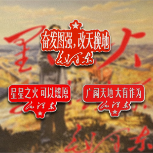 伟人毛主席语录徽章金属胸针星星之火可以燎原广阔天地大有作为