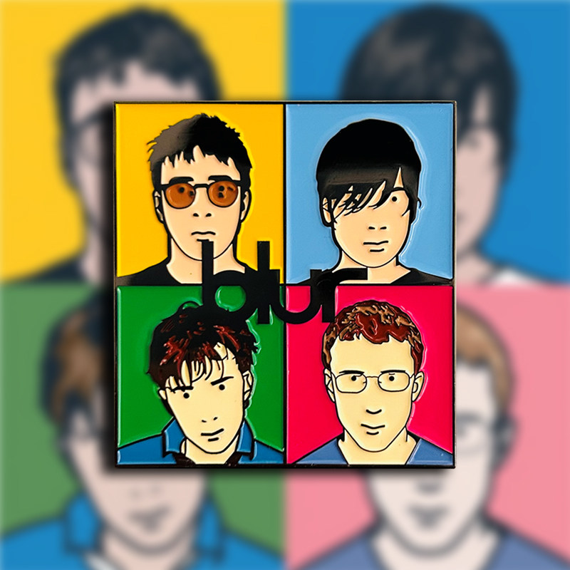 blur乐队专辑封面金属徽章模糊音乐胸针thebestof摇滚乐迷礼物男