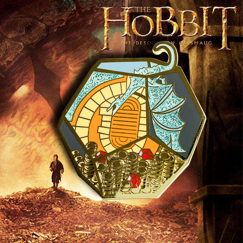 托尔金霍比特人金属徽章HOBBIT胸针电影周边史矛革仿珐琅合金属于什么档次？
