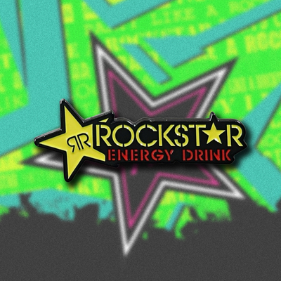 Rockstar能量饮料标志徽章