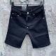 小直筒黑色牛仔短裤 2025春夏新款 D2潮男水洗简约百搭印花修身 男
