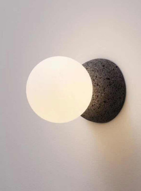 工业风水泥创意黑色复古客厅卧室床头灯艺术走廊阳台玄关LOFT壁灯