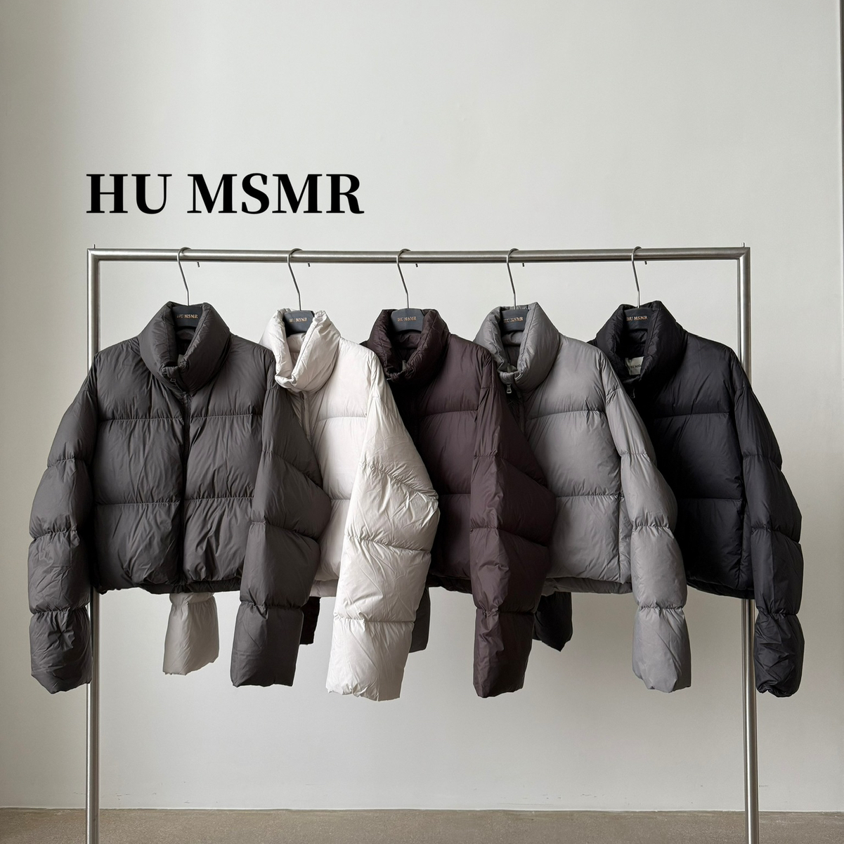 HUMSMR-90白鸭绒有质检报告立领拉链休闲保暖短款羽绒服G0102